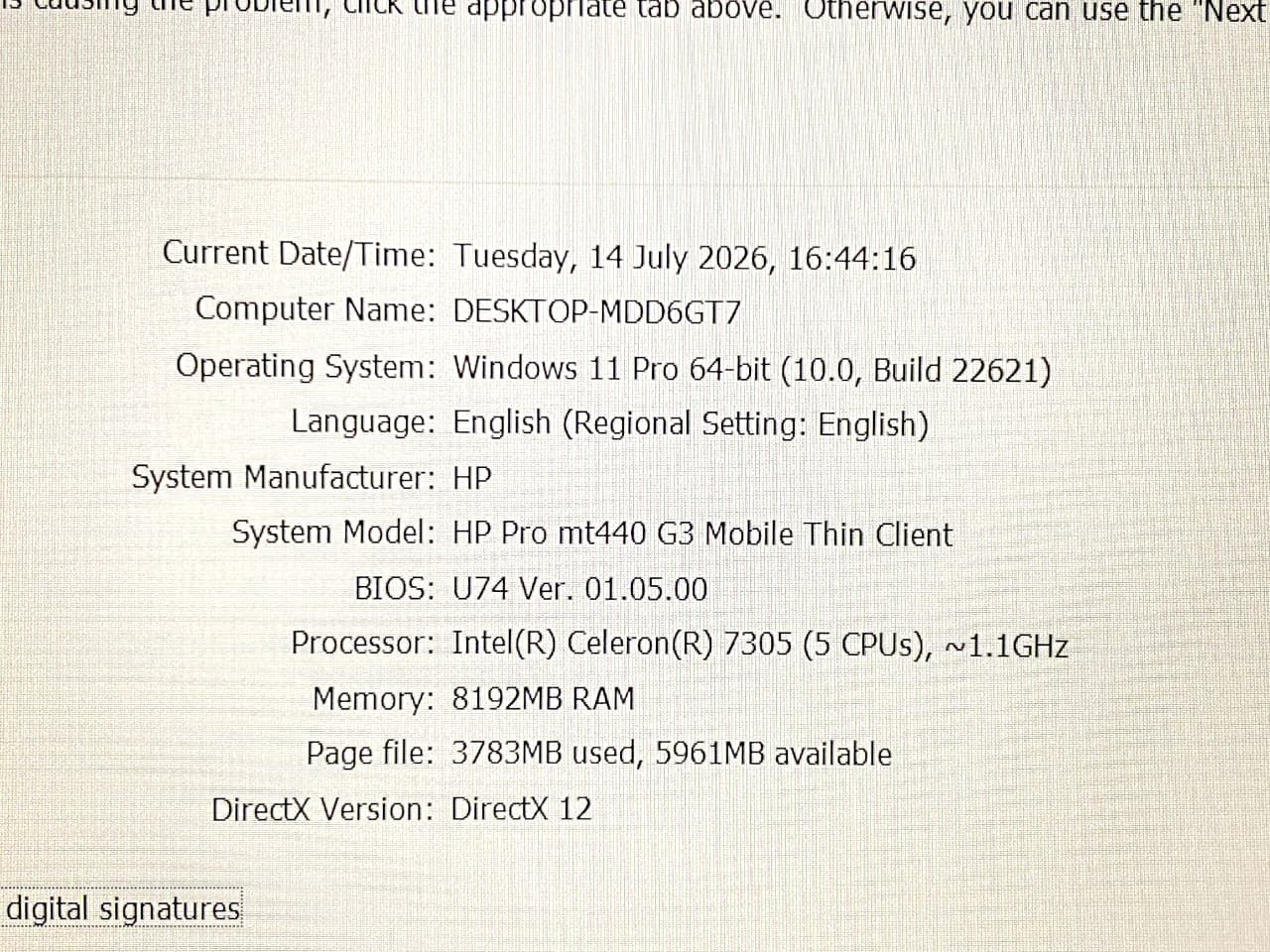 LAPTOP HP PROBOOK MT440 G3